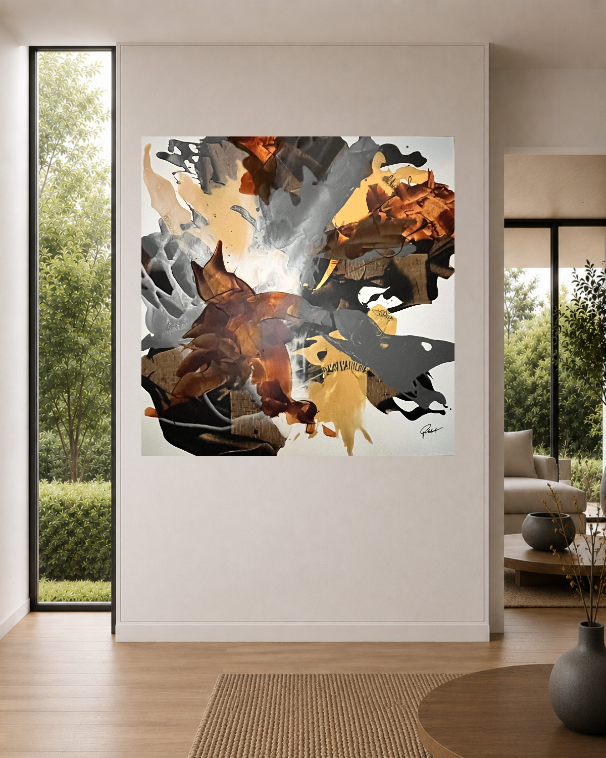 „Entfesslung III Acryl auf Leinwand 100cmx100cm